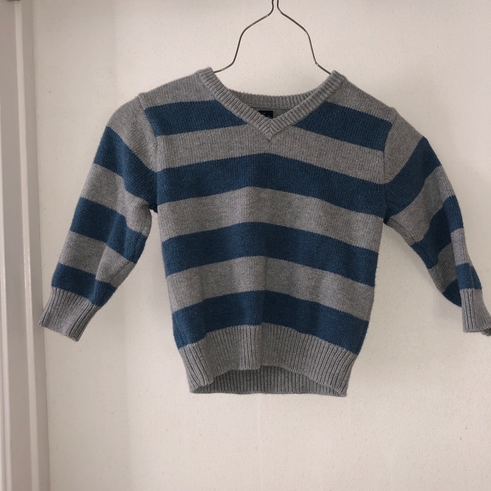 Boys Striped Pullover Sweater
